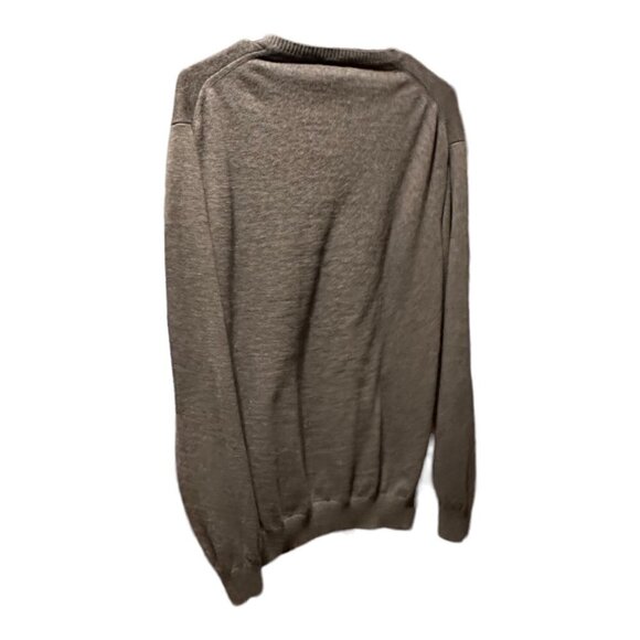 Jos A Bank Traveler 100% Pima Cotton V-Neck Sweater XXL Heather Gray EUC - Picture 3 of 11